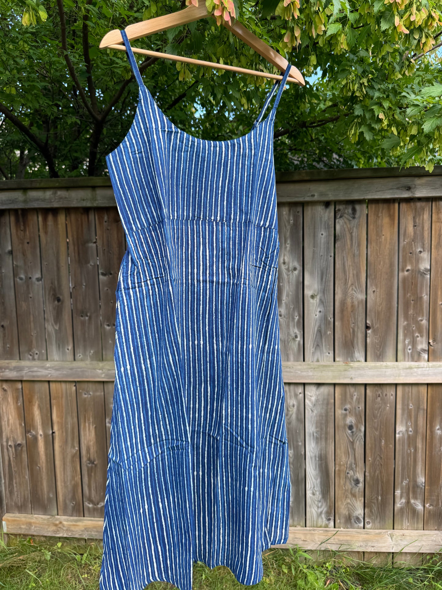 Summer Breeze Indigo Spaghetti Dress