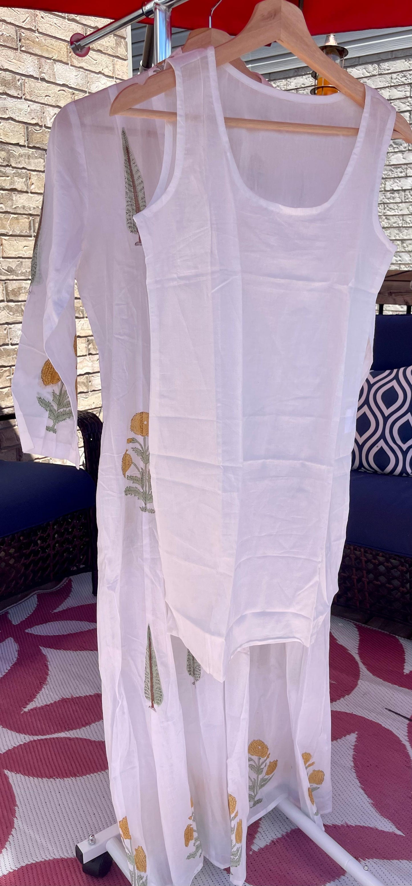 Handblock Printed Cotton Maxi Dresses