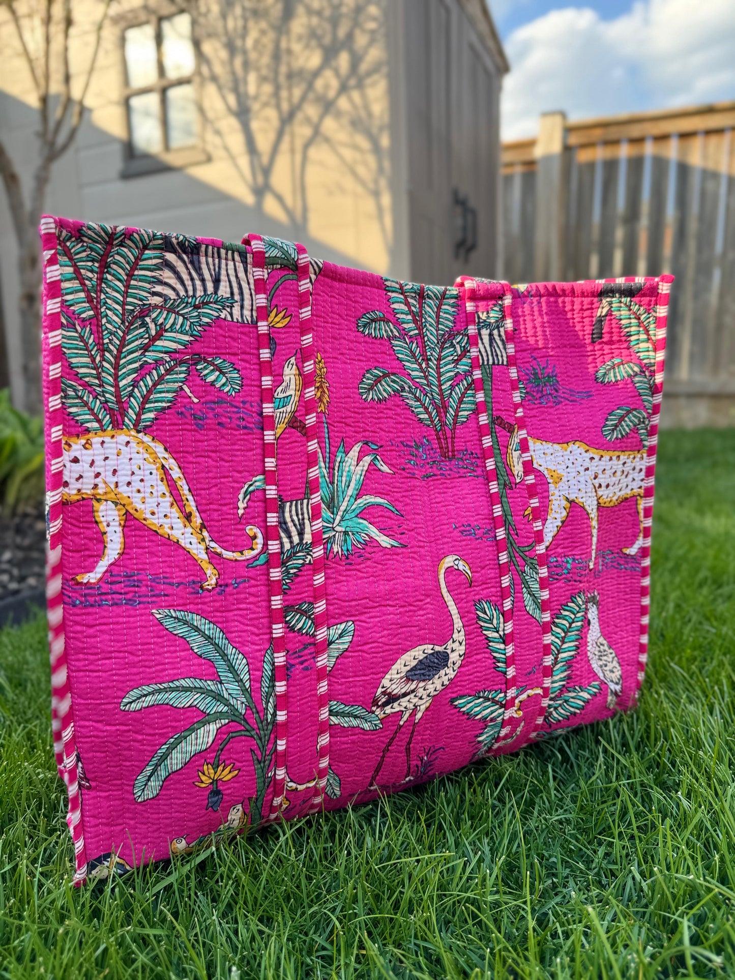 Vibrant Quilted Tote Bags