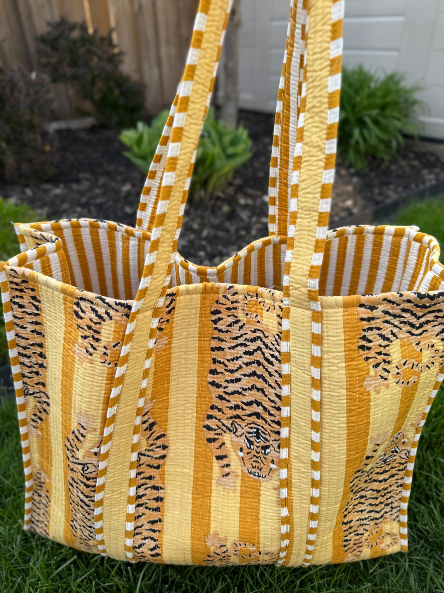 Vibrant Quilted Tote Bags