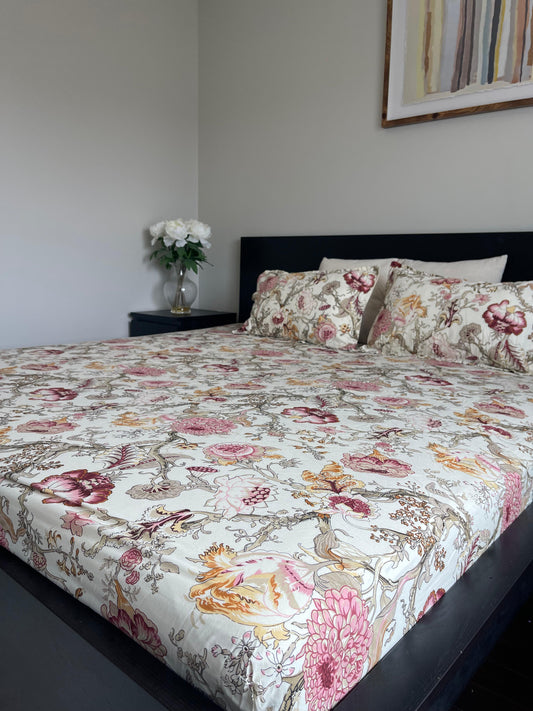 All-Over Printed Fitted Bedsheet Set