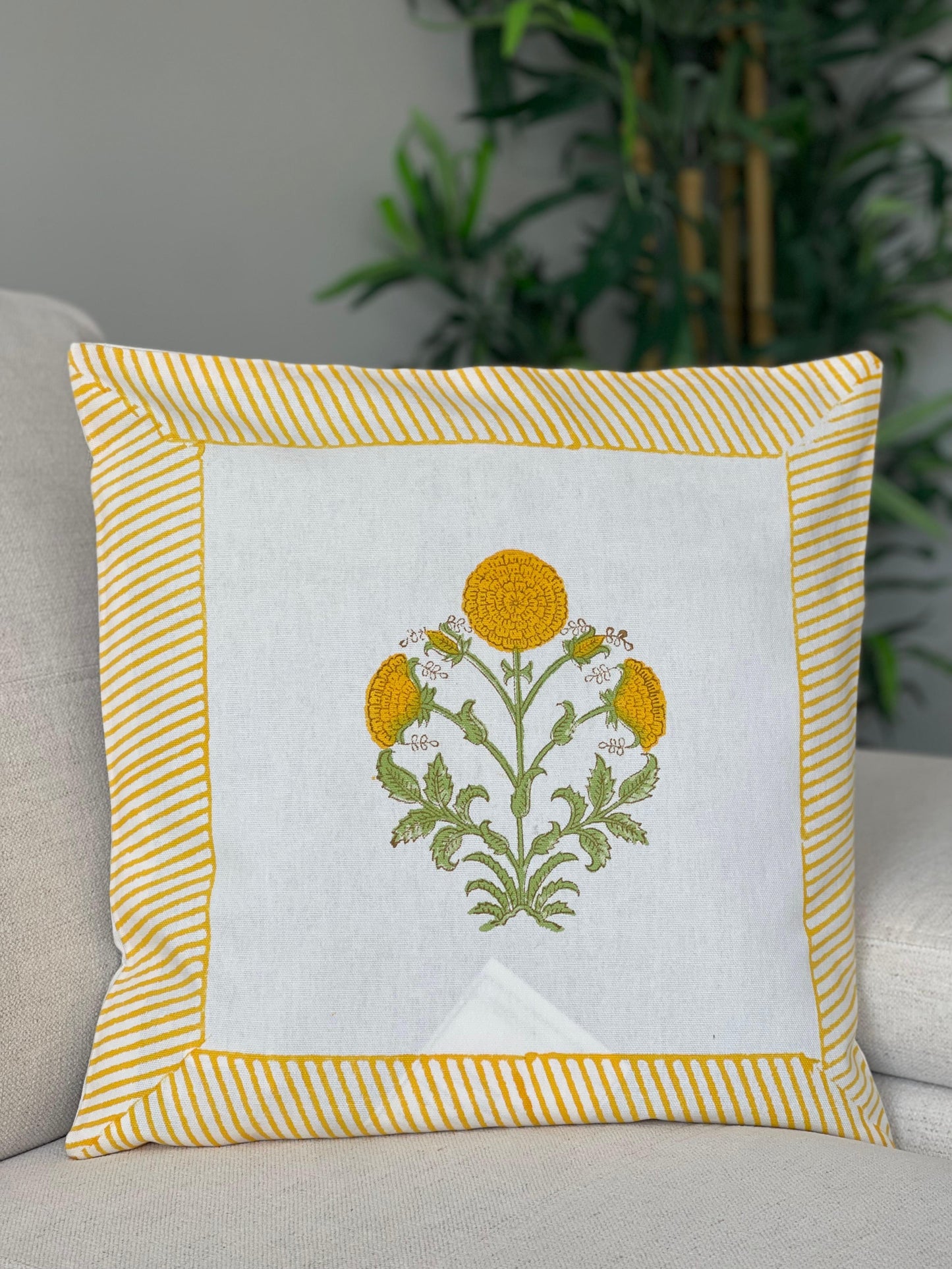 Hand block Print Cushion Cover