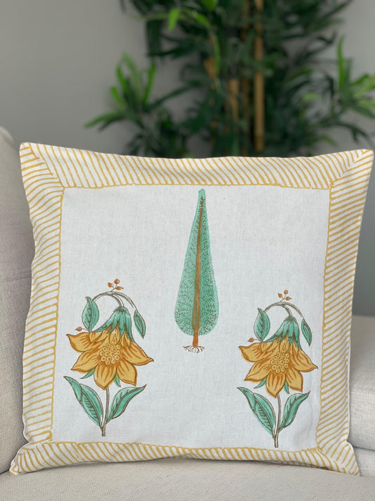 Hand block Print Cushion Cover