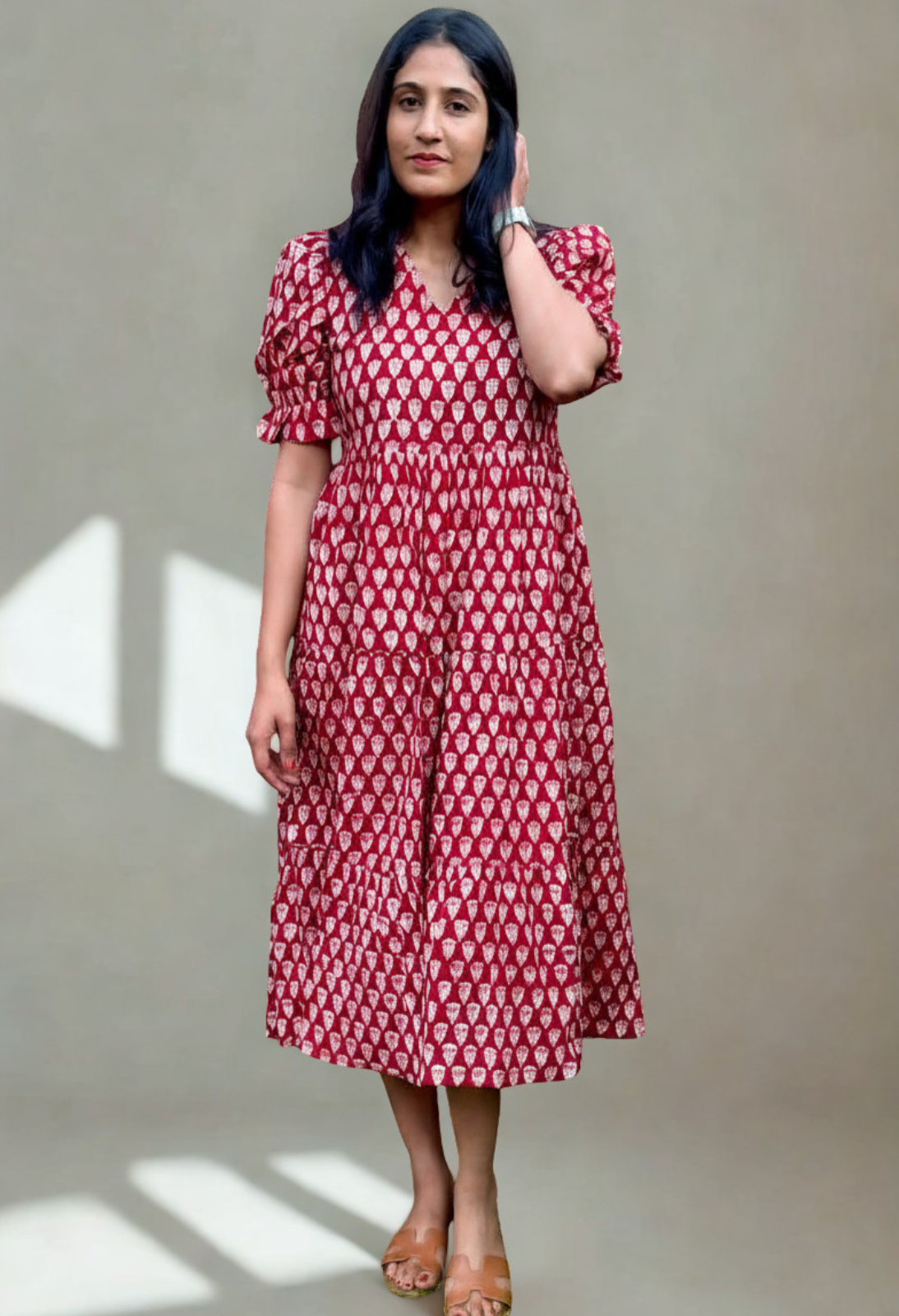 (New) Raaga Handblock Cotton Dress