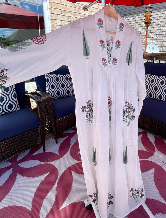 Handblock Printed Cotton Maxi Dresses