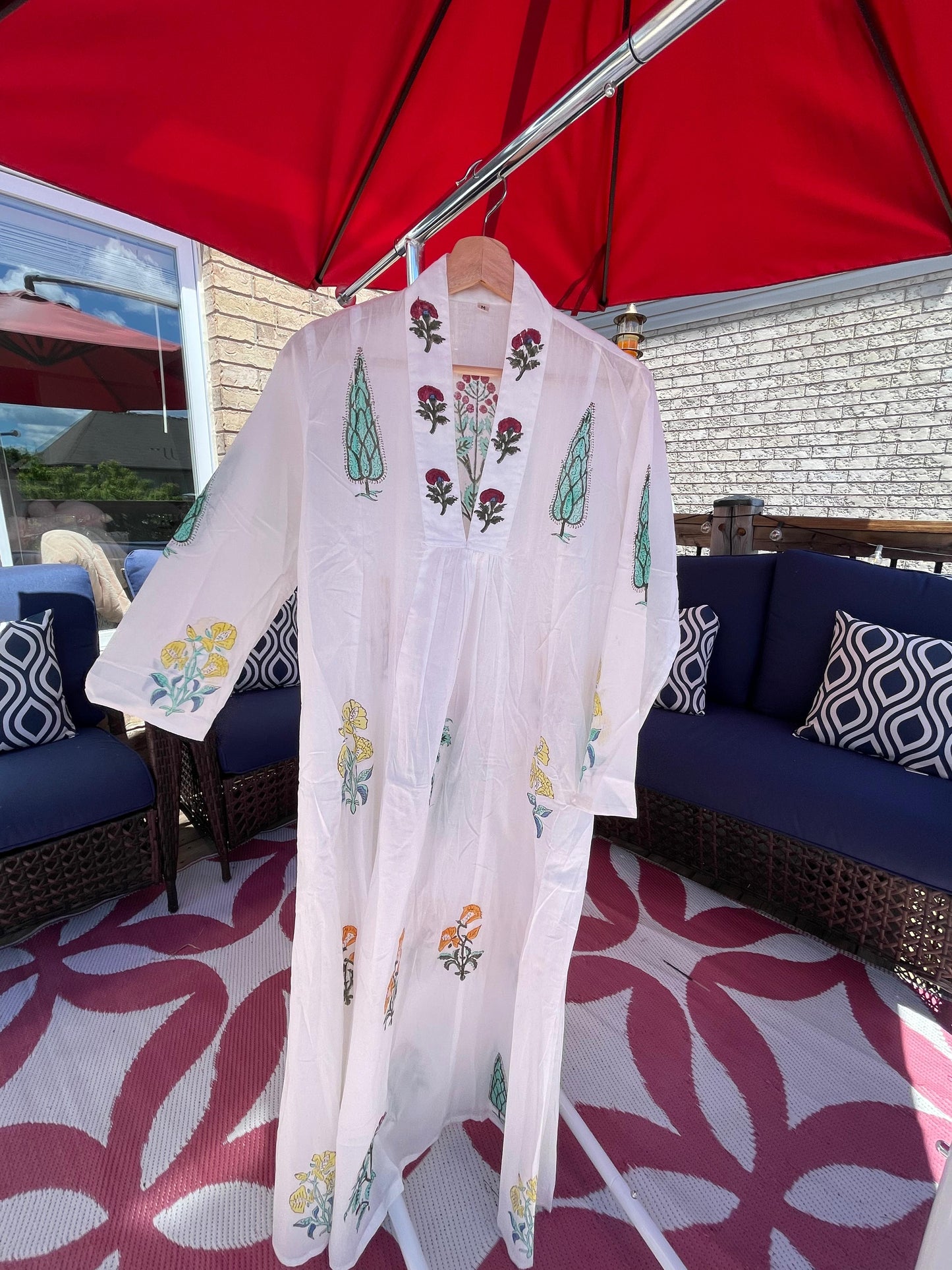 Handblock Printed Cotton Maxi Dresses