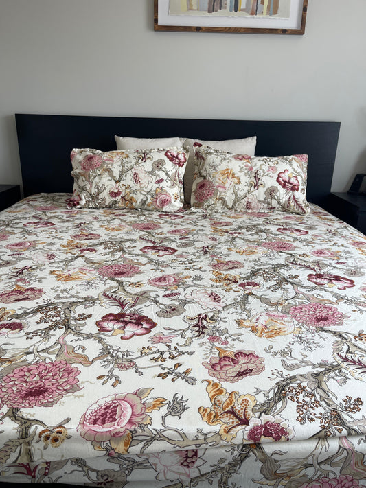 All-Over Printed Fitted Bedsheet Set