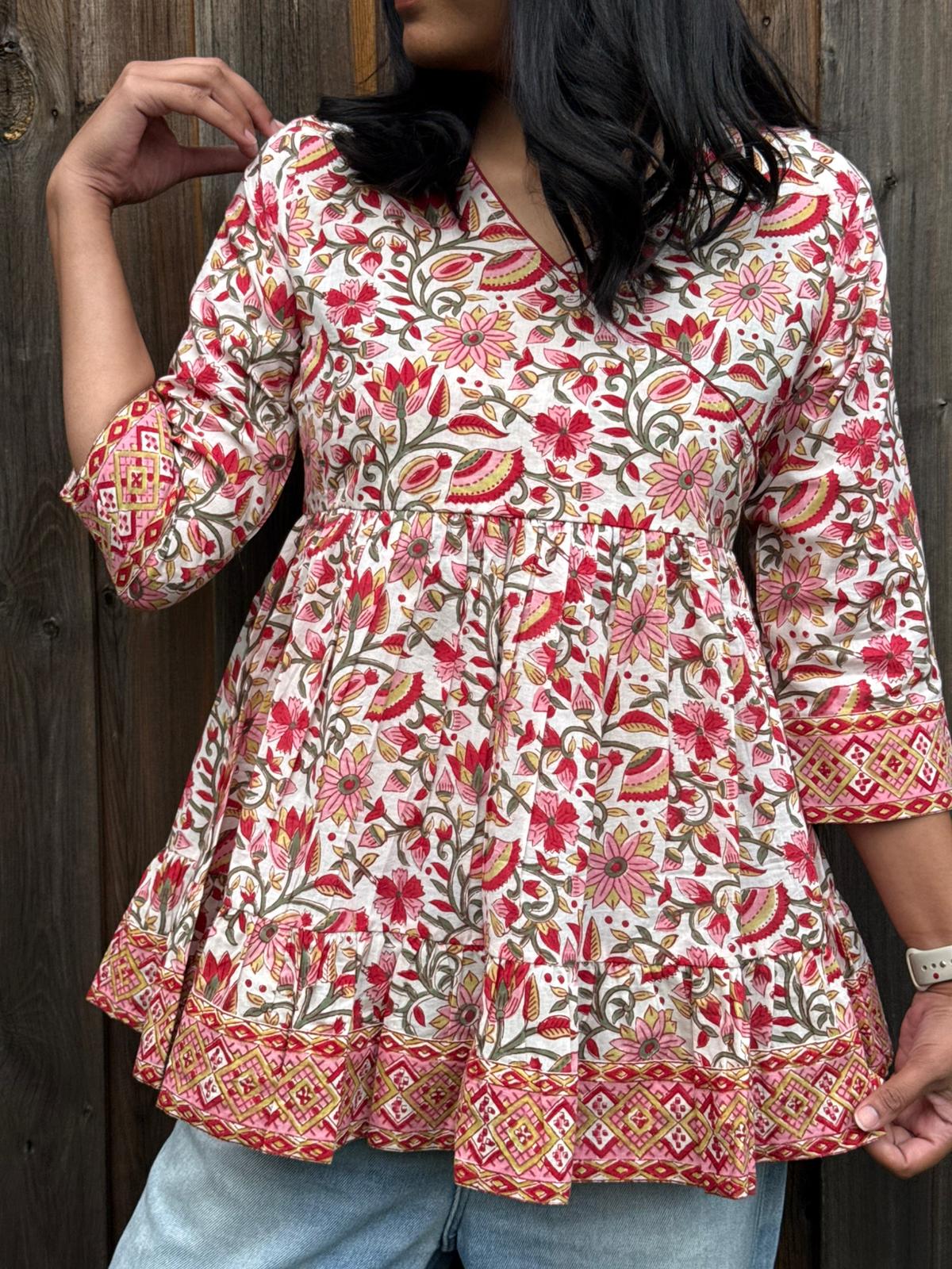 (New) Boho Blossom Short Kurti