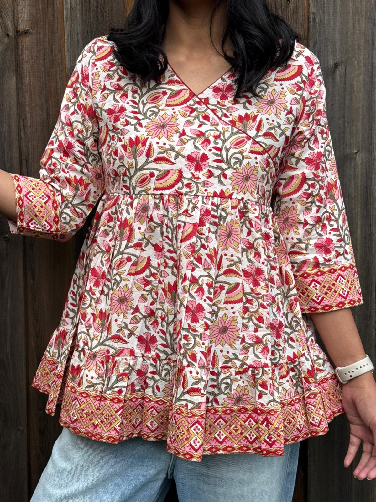 (New) Boho Blossom Short Kurti