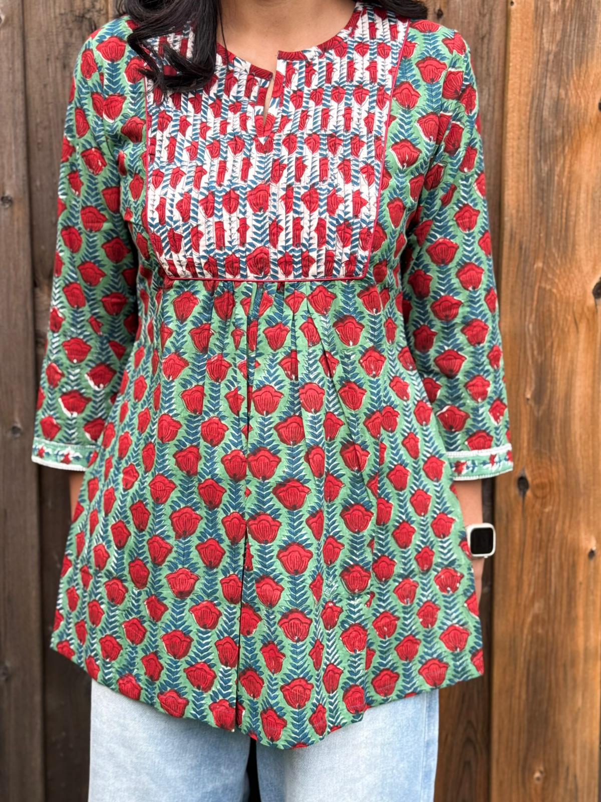 (New) Summer Rose Short Kurti