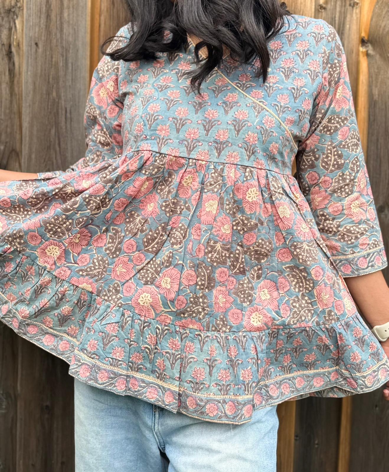 (New) Indigo Boho Bloom Kurti