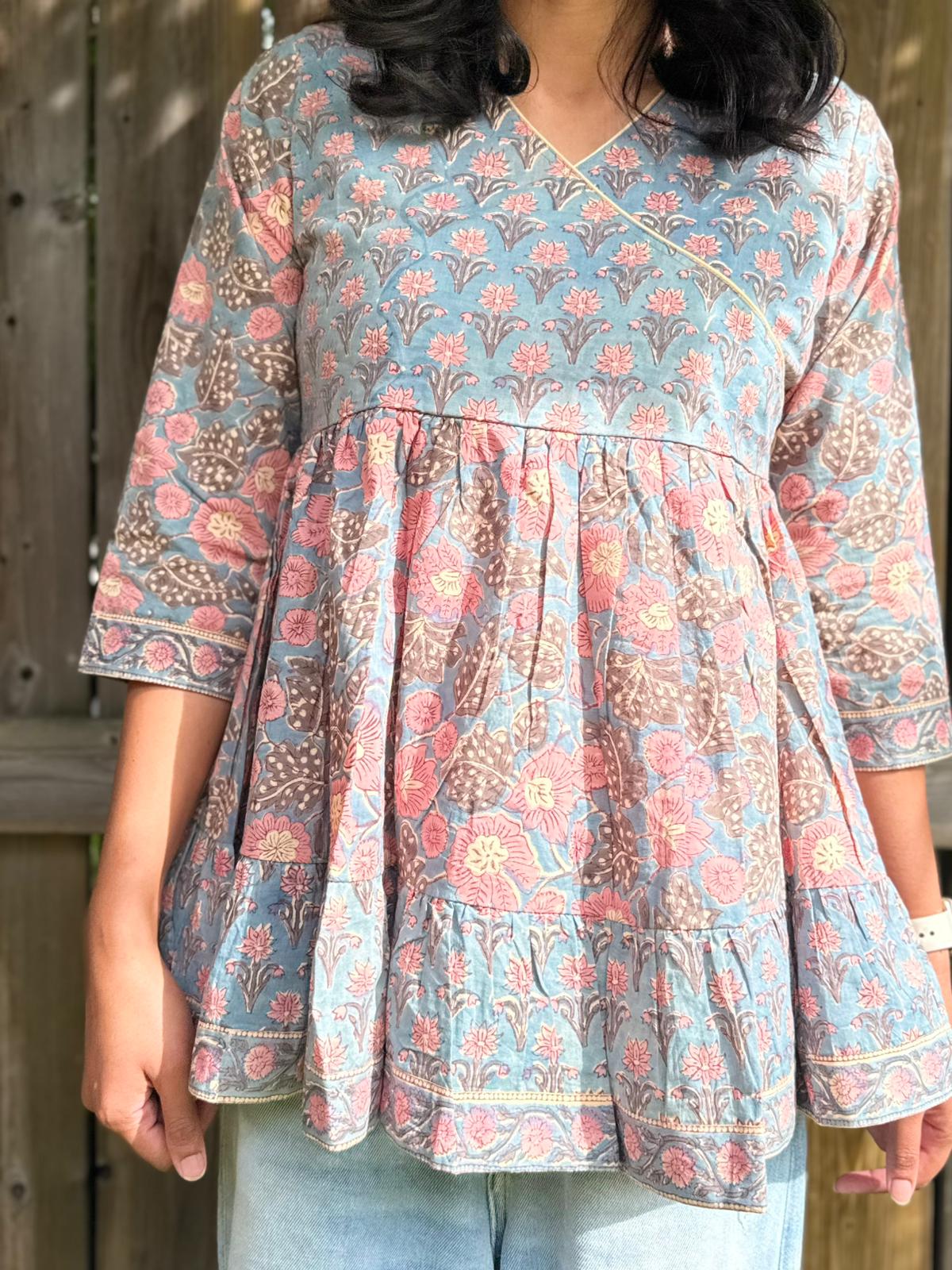 (New) Indigo Boho Bloom Kurti