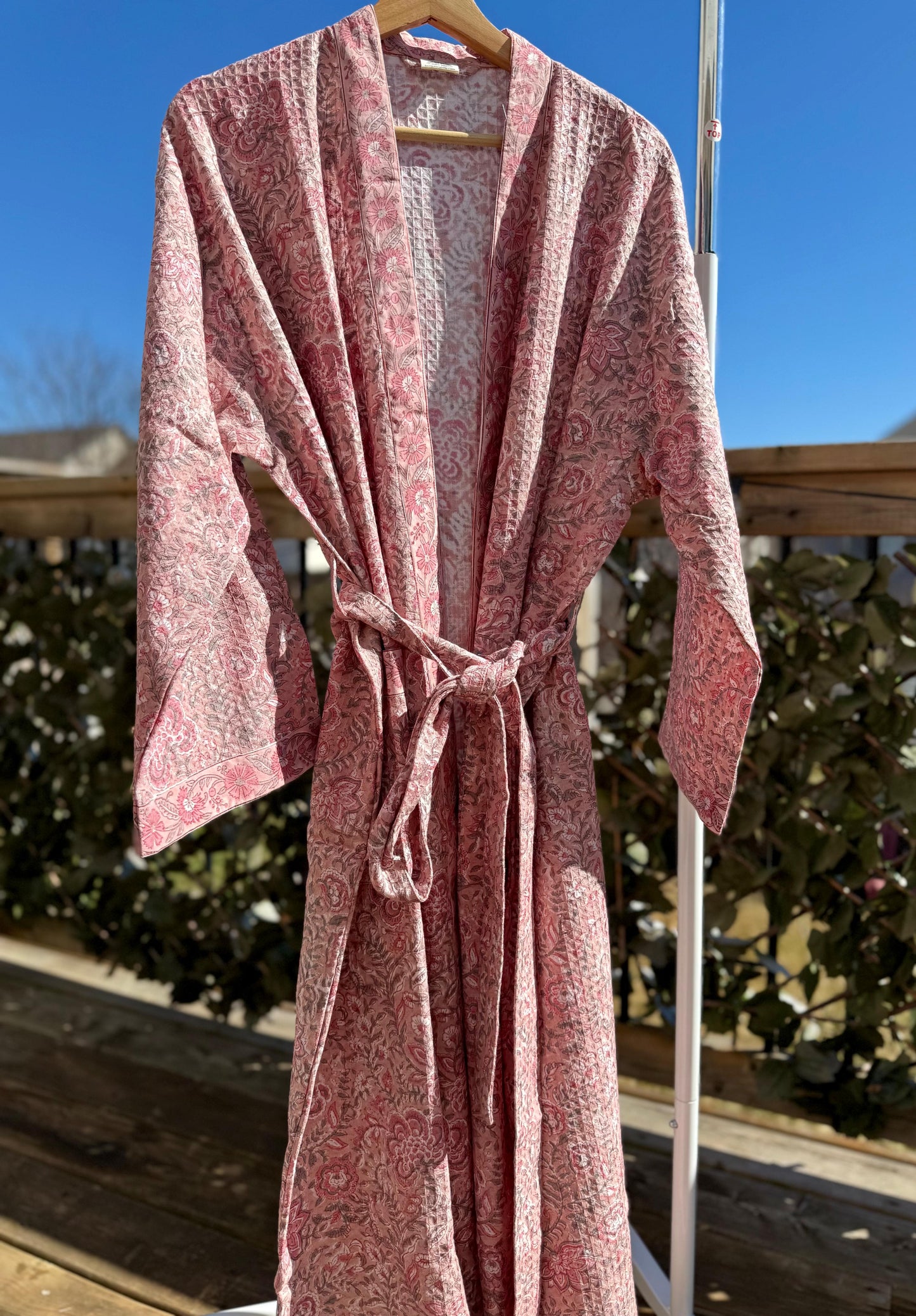(New) Premium Waffle Cotton Bathrobe