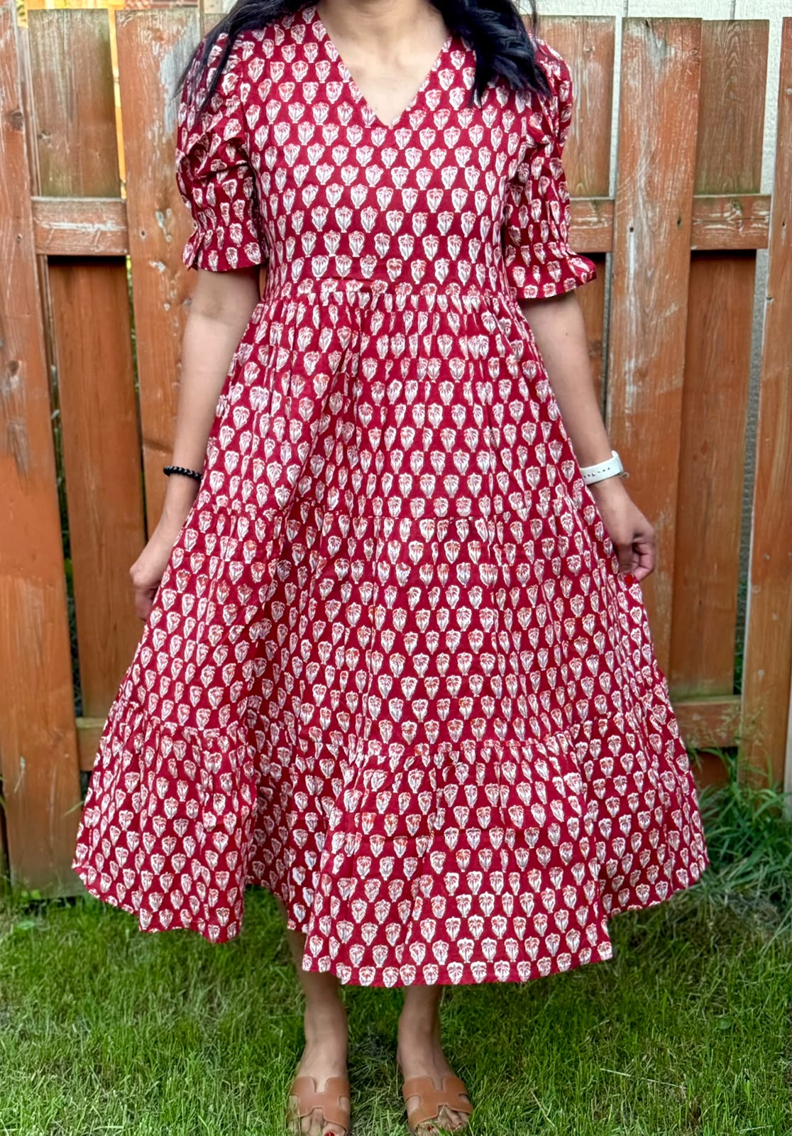 (New) Raaga Handblock Cotton Dress